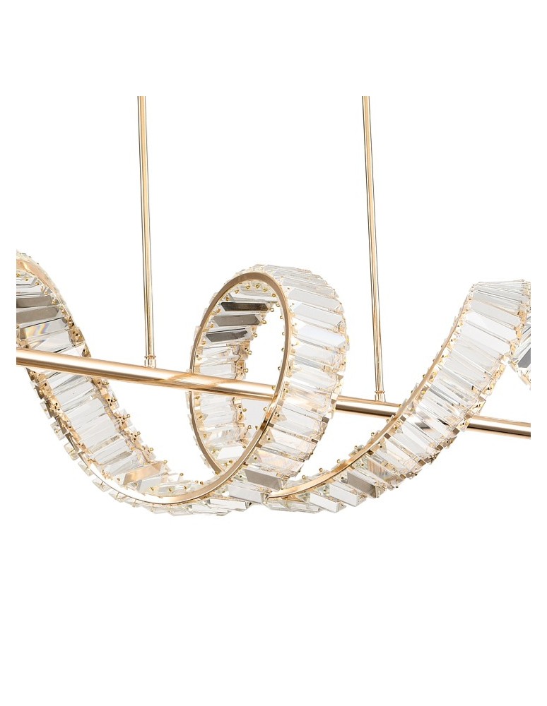 Step Into Design Lampa wisząca RITZ LED złota 150 cm ST-MD2405161 Step Into Design Lampa wisząca RITZ LED złota 150 cm ST-MD2405161