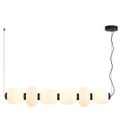 Step Into Design Lampa wisząca BRILLA-6 LED biało-czarna 125 cm ST-CP241210-6L BLACK WHITE Step Into Design Lampa wisząca BRILLA-6 LED biało-czarna 125 cm ST-CP241210-6L BLACK WHITE