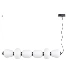 Step Into Design Lampa wisząca BRILLA-6 LED biało-czarna 125 cm ST-CP241210-6L BLACK WHITE Step Into Design Lampa wisząca BRILLA-6 LED biało-czarna 125 cm ST-CP241210-6L BLACK WHITE