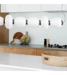 Step Into Design Lampa wisząca BRILLA-6 LED biało-czarna 125 cm ST-CP241210-6L BLACK WHITE Step Into Design Lampa wisząca BRILLA-6 LED biało-czarna 125 cm ST-CP241210-6L BLACK WHITE