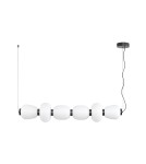 Step Into Design Lampa wisząca BRILLA-6 LED biało-czarna 125 cm ST-CP241210-6L BLACK WHITE Step Into Design Lampa wisząca BRILLA-6 LED biało-czarna 125 cm ST-CP241210-6L BLACK WHITE