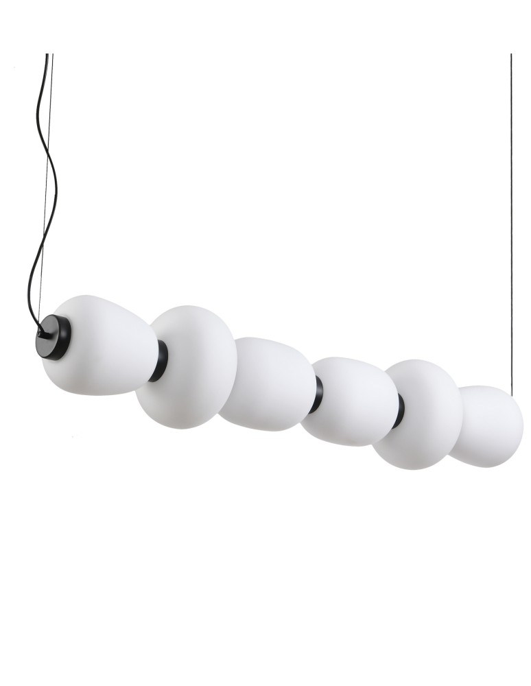 Step Into Design Lampa wisząca BRILLA-6 LED biało-czarna 125 cm ST-CP241210-6L BLACK WHITE Step Into Design Lampa wisząca BRILLA-6 LED biało-czarna 125 cm ST-CP241210-6L BLACK WHITE