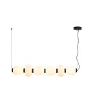 Step Into Design Lampa wisząca BRILLA-6 LED biało-czarna 125 cm ST-CP241210-6L BLACK WHITE Step Into Design Lampa wisząca BRILLA-6 LED biało-czarna 125 cm ST-CP241210-6L BLACK WHITE