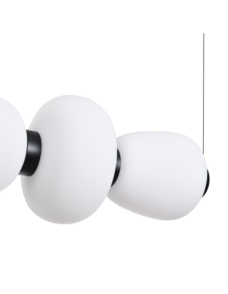 Step Into Design Lampa wisząca BRILLA-6 LED biało-czarna 125 cm ST-CP241210-6L BLACK WHITE Step Into Design Lampa wisząca BRILLA-6 LED biało-czarna 125 cm ST-CP241210-6L BLACK WHITE