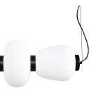 Step Into Design Lampa wisząca BRILLA-6 LED biało-czarna 125 cm ST-CP241210-6L BLACK WHITE Step Into Design Lampa wisząca BRILLA-6 LED biało-czarna 125 cm ST-CP241210-6L BLACK WHITE