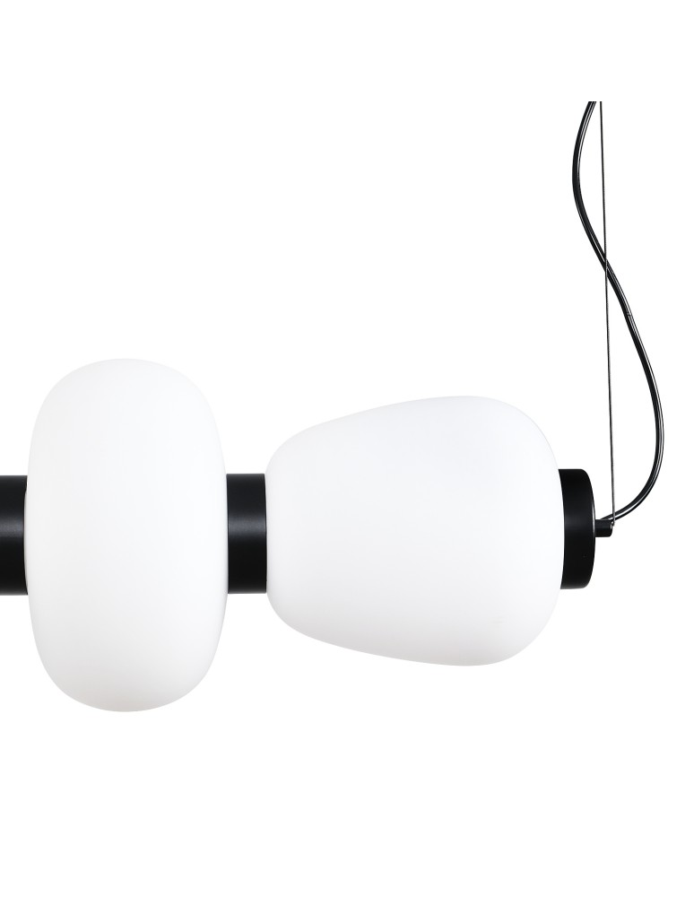 Step Into Design Lampa wisząca BRILLA-6 LED biało-czarna 125 cm ST-CP241210-6L BLACK WHITE Step Into Design Lampa wisząca BRILLA-6 LED biało-czarna 125 cm ST-CP241210-6L BLACK WHITE