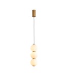 Lampy wiszące nowoczesne -  Step Into Design Lampa wisząca PERLA LED złota 12 cm ST-CP231222-3L gold - product 2