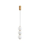 Lampy wiszące nowoczesne -  Step Into Design Lampa wisząca PERLA LED złota 12 cm ST-CP231222-3L gold - product 3