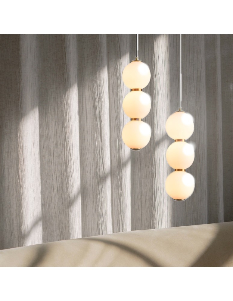 Step Into Design Lampa wisząca PERLA LED złota 12 cm ST-CP231222-3L gold