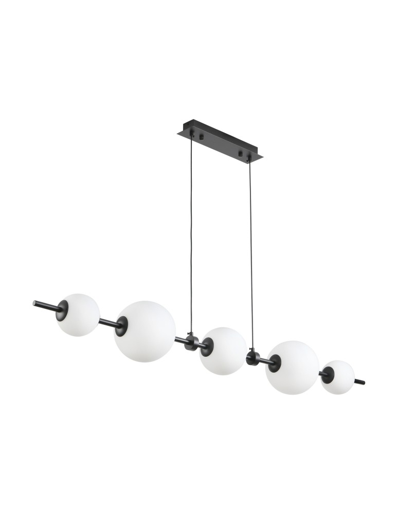 Step Into Design Lampa wisząca MILA czarna 140 cm ST-CP241222-5L