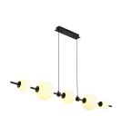 Lampy wiszące nad wyspę -  Step Into Design Lampa wisząca MILA czarna 140 cm ST-CP241222-5L - product 4