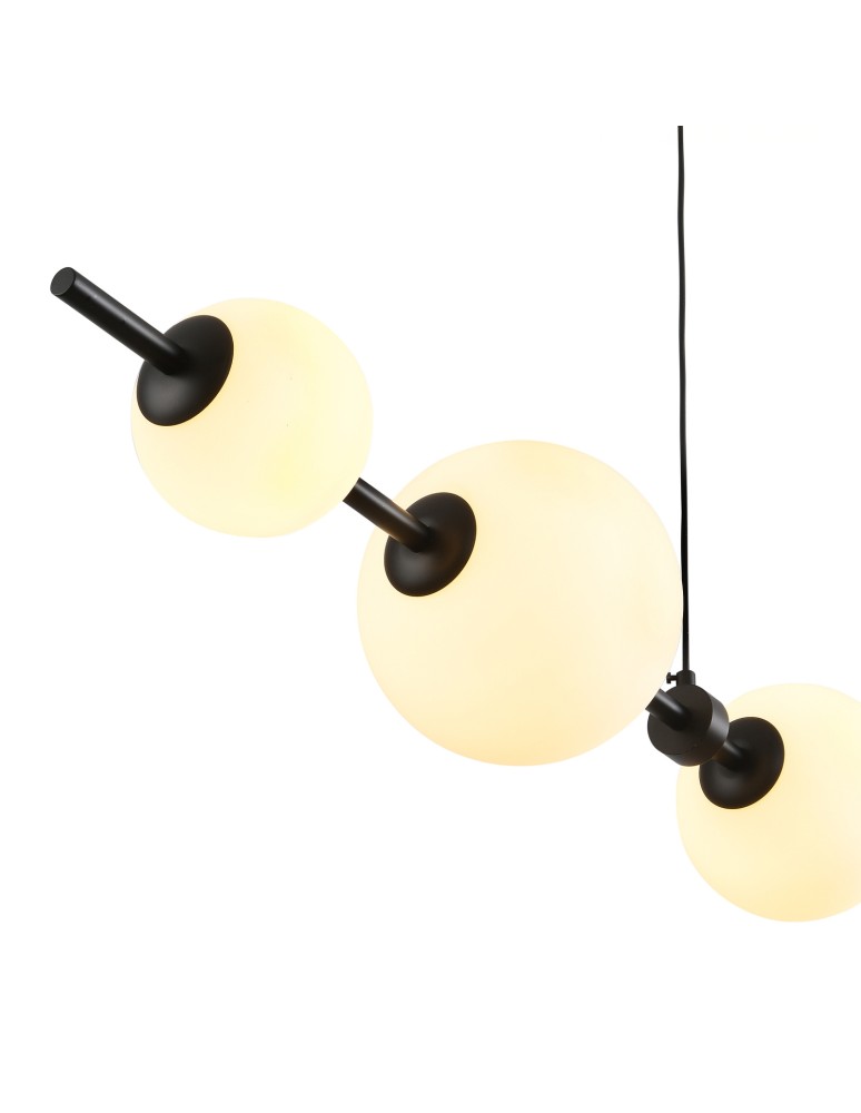 Step Into Design Lampa wisząca MILA czarna 140 cm ST-CP241222-5L