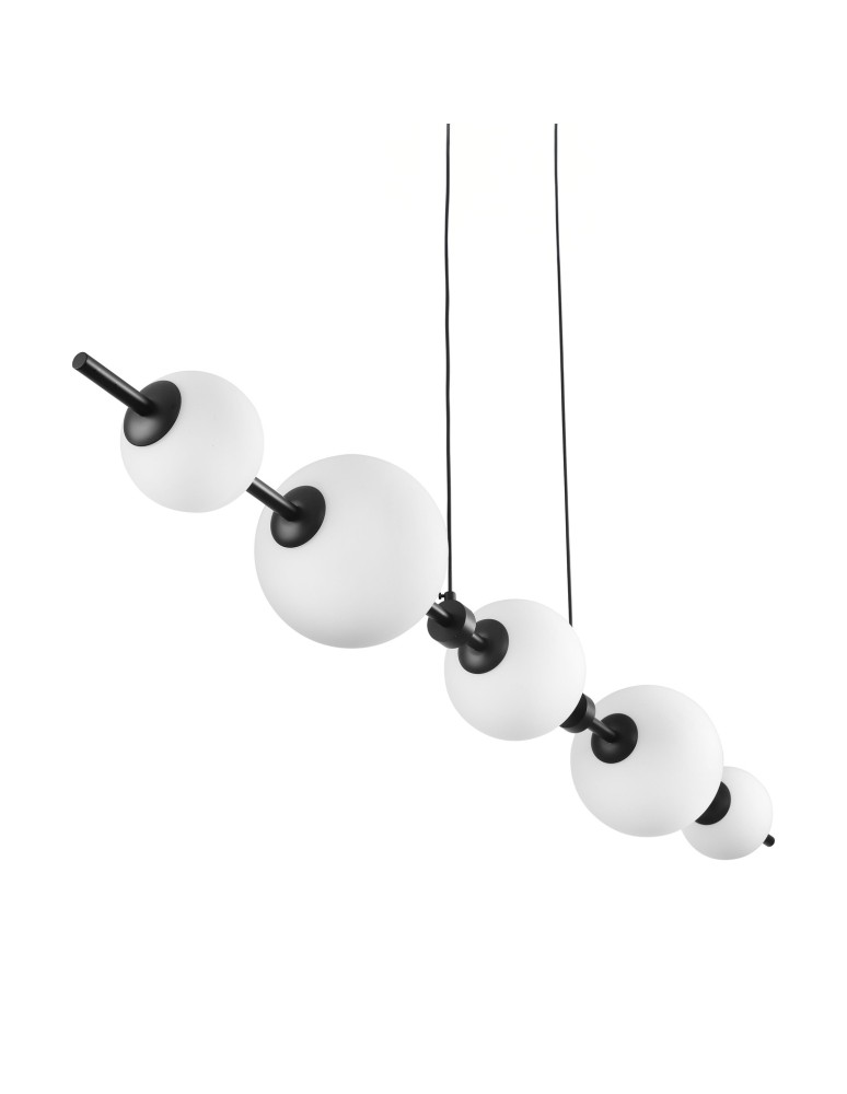 Step Into Design Lampa wisząca MILA czarna 140 cm ST-CP241222-5L