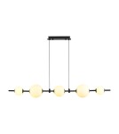 Lampy wiszące nad wyspę -  Step Into Design Lampa wisząca MILA czarna 140 cm ST-CP241222-5L - product 10