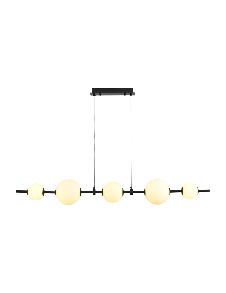 Step Into Design Lampa wisząca MILA czarna 140 cm ST-CP241222-5L