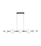 Lampy wiszące nad wyspę -  Step Into Design Lampa wisząca MILA czarna 140 cm ST-CP241222-5L - product 11