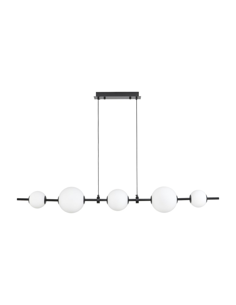 Step Into Design Lampa wisząca MILA czarna 140 cm ST-CP241222-5L