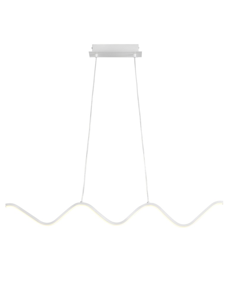 Step Into Design Lampa wisząca ZIGZAG LED biała 90 cm ST-MD240602 WHITE Step Into Design Lampa wisząca ZIGZAG LED biała 90 cm ST-MD240602 WHITE
