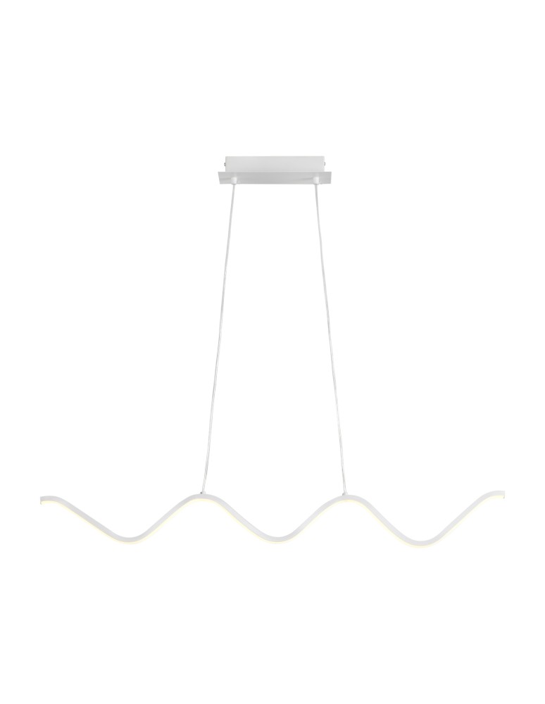 Step Into Design Lampa wisząca ZIGZAG LED biała 90 cm ST-MD240602 WHITE Step Into Design Lampa wisząca ZIGZAG LED biała 90 cm ST-MD240602 WHITE