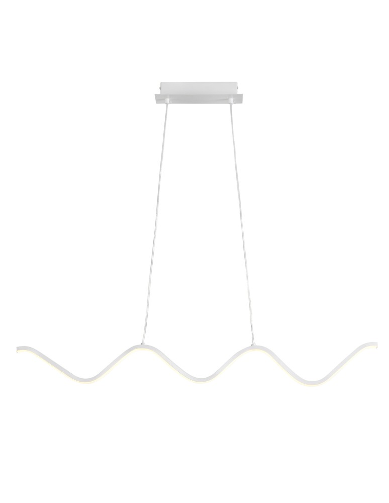Step Into Design Lampa wisząca ZIGZAG LED biała 90 cm ST-MD240602 WHITE Step Into Design Lampa wisząca ZIGZAG LED biała 90 cm ST-MD240602 WHITE