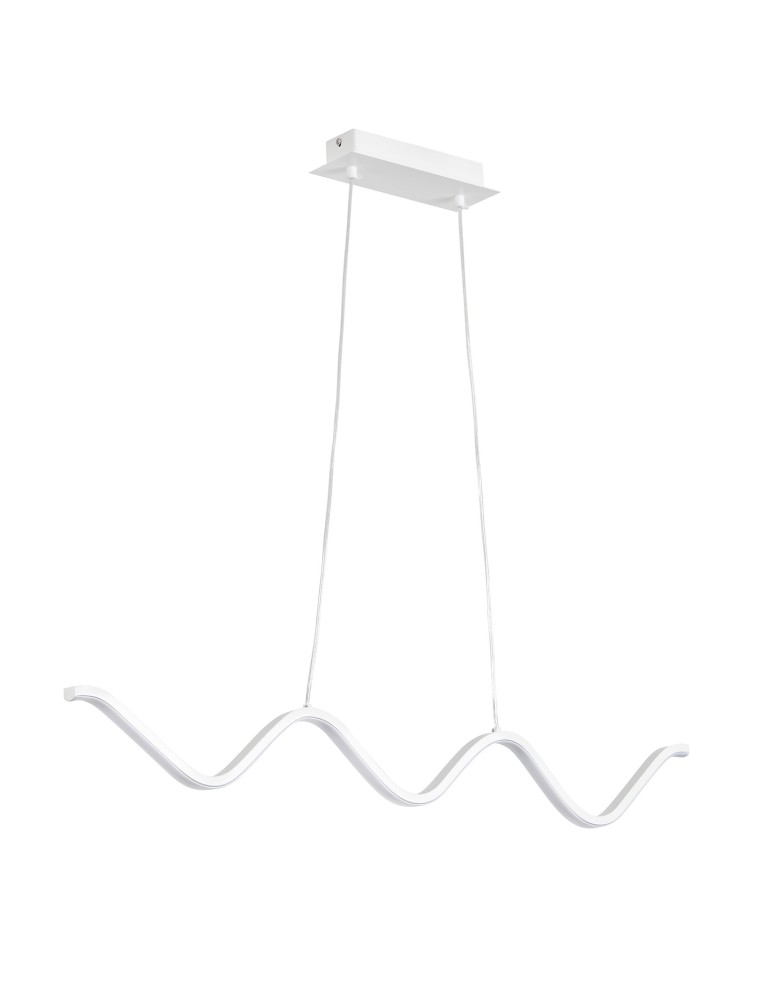 Step Into Design Lampa wisząca ZIGZAG LED biała 90 cm ST-MD240602 WHITE Step Into Design Lampa wisząca ZIGZAG LED biała 90 cm ST-MD240602 WHITE