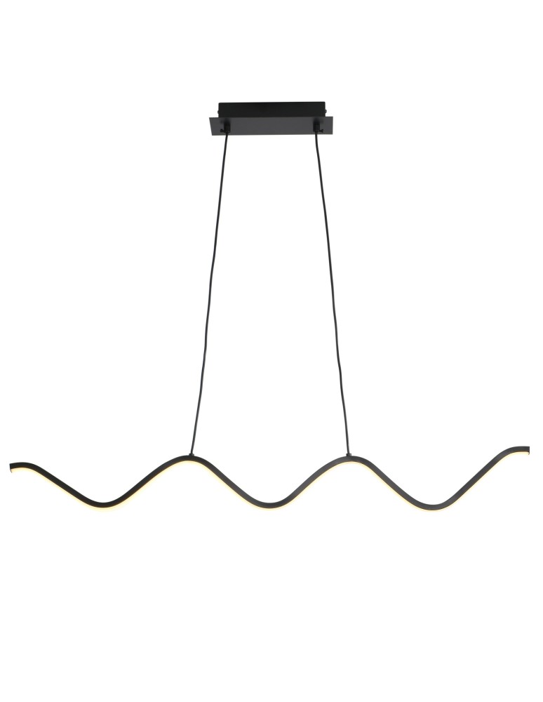 Step Into Design Lampa wisząca ZIGZAG LED czarna 90 cm ST-MD240602 BLACK  Step Into Design Lampa wisząca ZIGZAG LED czarna 90 cm ST-MD240602 BLACK