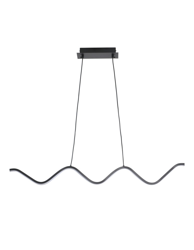 Step Into Design Lampa wisząca ZIGZAG LED czarna 90 cm ST-MD240602 BLACK  Step Into Design Lampa wisząca ZIGZAG LED czarna 90 cm ST-MD240602 BLACK