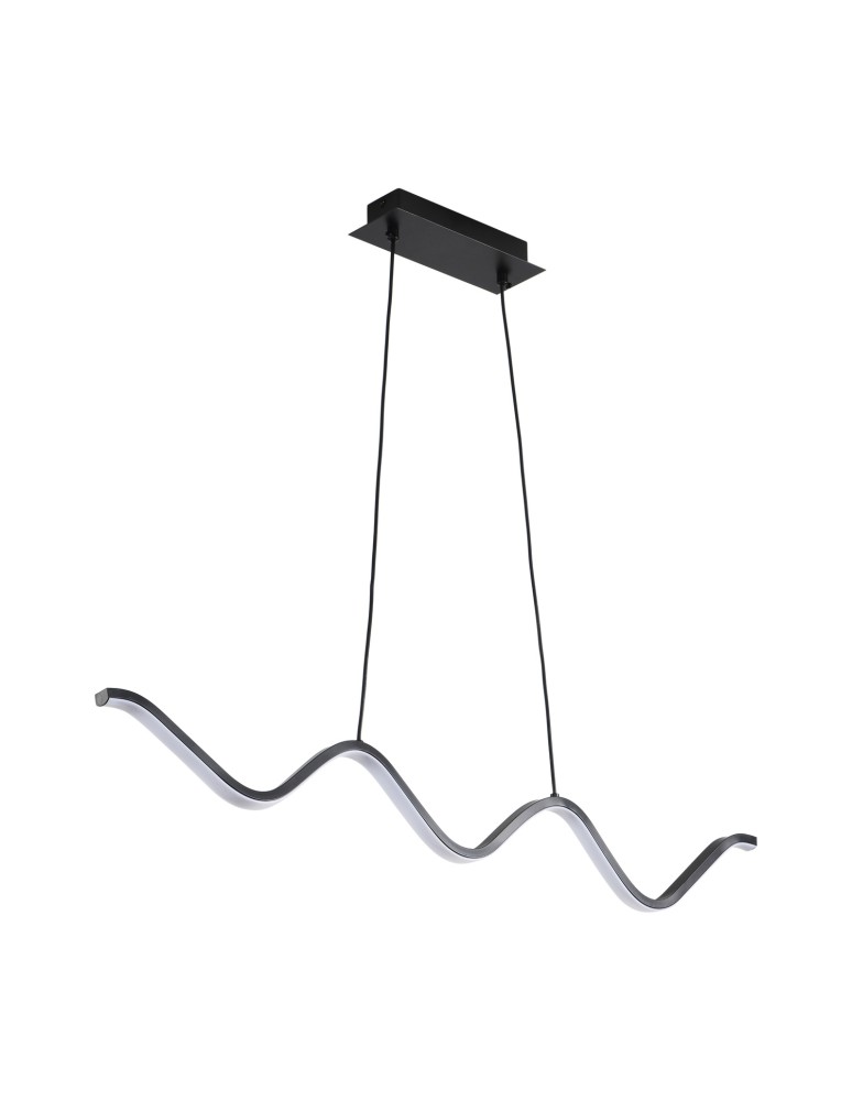 Step Into Design Lampa wisząca ZIGZAG LED czarna 90 cm ST-MD240602 BLACK  Step Into Design Lampa wisząca ZIGZAG LED czarna 90 cm ST-MD240602 BLACK