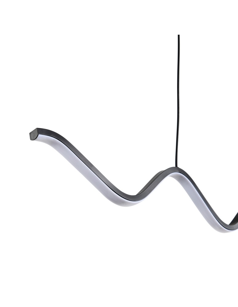 Step Into Design Lampa wisząca ZIGZAG LED czarna 90 cm ST-MD240602 BLACK  Step Into Design Lampa wisząca ZIGZAG LED czarna 90 cm ST-MD240602 BLACK