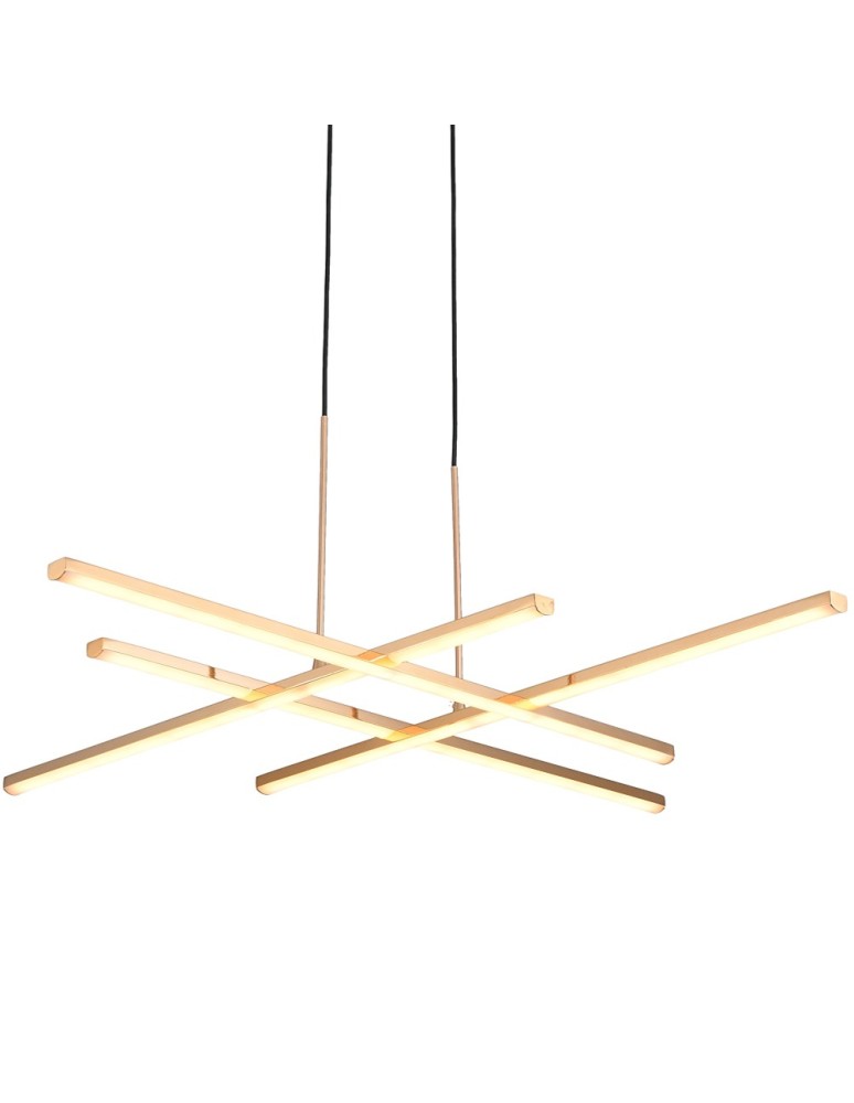 Step Into Design Lampa wisząca CRISS CROSS LED złota 78 cm ST-MD240406-4 gold Step Into Design Lampa wisząca CRISS CROSS LED złota 78 cm ST-MD240406-4 gold