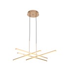 Step Into Design Lampa wisząca CRISS CROSS LED złota 78 cm ST-MD240406-4 gold Step Into Design Lampa wisząca CRISS CROSS LED złota 78 cm ST-MD240406-4 gold