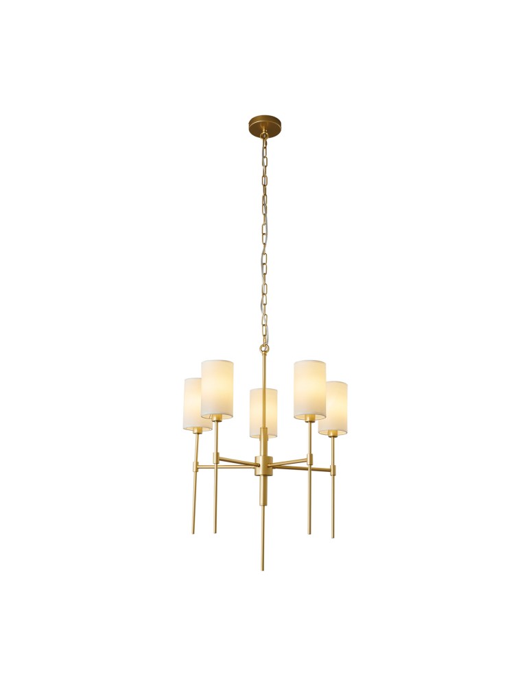 Step Into Design Lampa wisząca DARLING żyrandol złota 60 cm ST-9501-5 GOLD