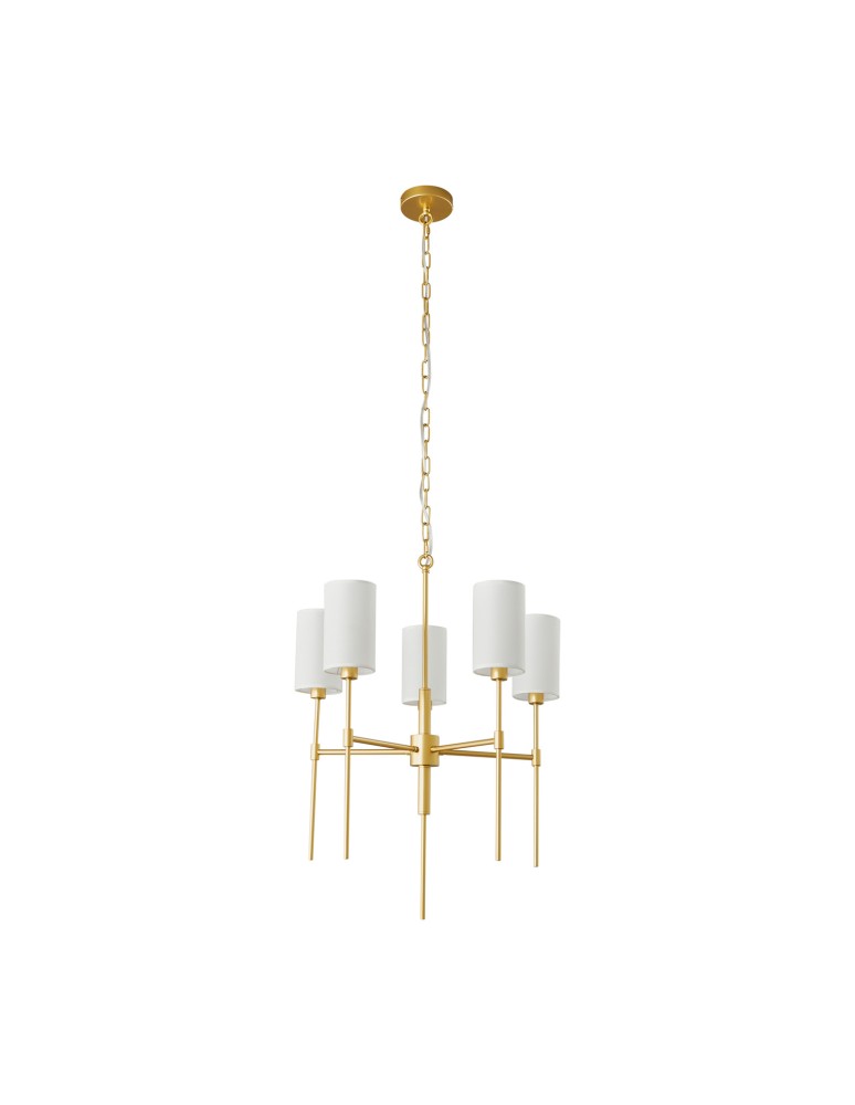 Step Into Design Lampa wisząca DARLING żyrandol złota 60 cm ST-9501-5 GOLD