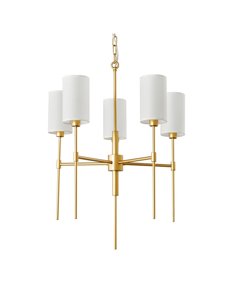 Step Into Design Lampa wisząca DARLING żyrandol złota 60 cm ST-9501-5 GOLD