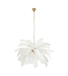 Lampy wiszące designerskie -  Step Into Design Lampa wisząca EMU pióra białe 100 cm ST-DN127 white - product 1