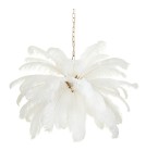 Lampy wiszące designerskie -  Step Into Design Lampa wisząca EMU pióra białe 100 cm ST-DN127 white - product 2