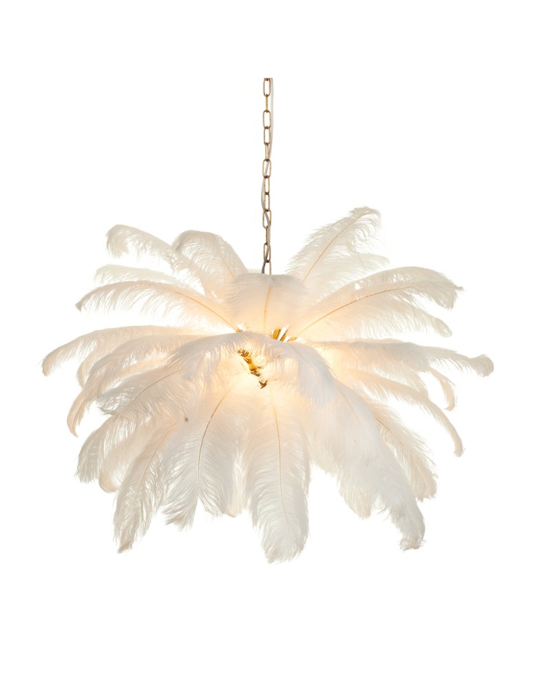 Step Into Design Lampa wisząca EMU pióra białe 100 cm ST-DN127 white
