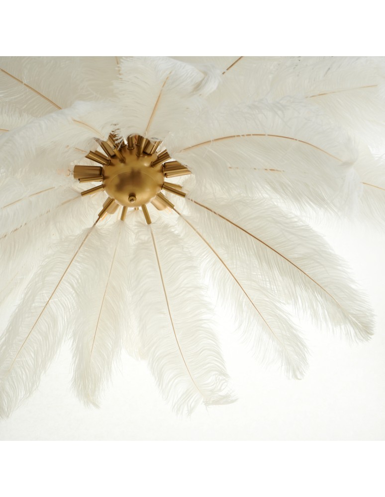 Step Into Design Lampa wisząca EMU pióra białe 100 cm ST-DN127 white