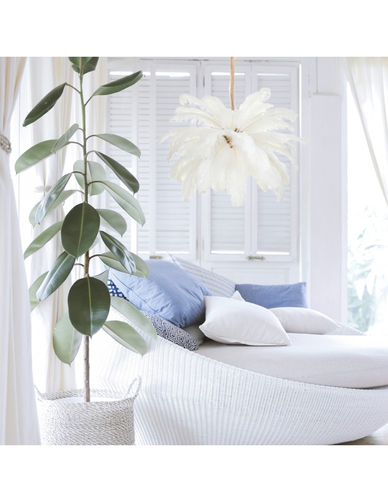 Step Into Design Lampa wisząca EMU pióra białe 100 cm ST-DN127 white