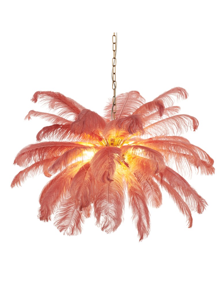Step Into Design Lampa wisząca EMU pióra różowe 100 cm ST-DN127 pink Step Into Design Lampa wisząca EMU pióra różowe 100 cm ST-DN127 pink