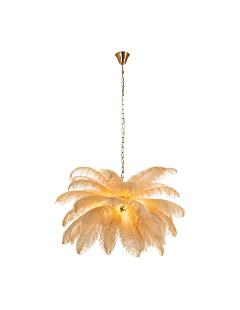 Step Into Design Lampa wisząca EMU pióra beżowe 100 cm ST-DN127 beige Step Into Design Lampa wisząca EMU pióra beżowe 100 cm ST-DN127 beige
