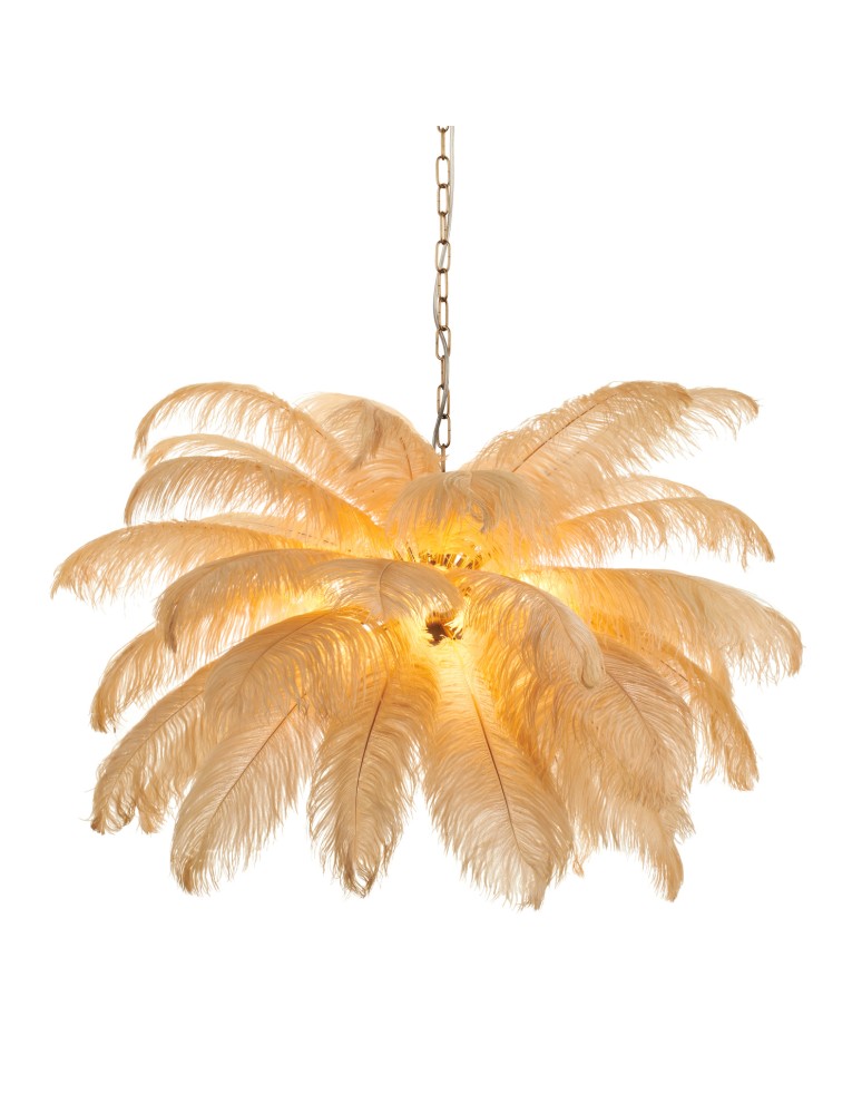 Step Into Design Lampa wisząca EMU pióra beżowe 100 cm ST-DN127 beige Step Into Design Lampa wisząca EMU pióra beżowe 100 cm ST-DN127 beige