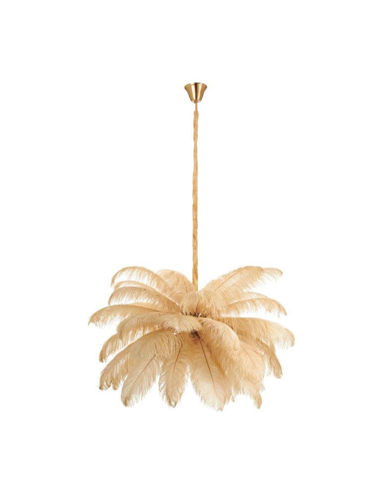 Step Into Design Lampa wisząca EMU pióra beżowe 100 cm ST-DN127 beige Step Into Design Lampa wisząca EMU pióra beżowe 100 cm ST-DN127 beige