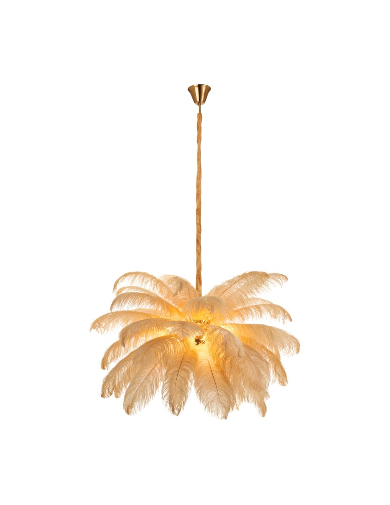 Step Into Design Lampa wisząca EMU pióra beżowe 100 cm ST-DN127 beige Step Into Design Lampa wisząca EMU pióra beżowe 100 cm ST-DN127 beige