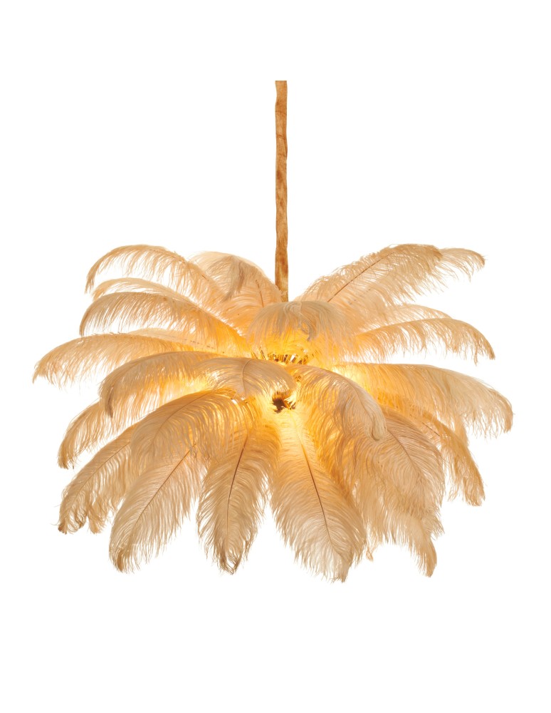 Step Into Design Lampa wisząca EMU pióra beżowe 100 cm ST-DN127 beige Step Into Design Lampa wisząca EMU pióra beżowe 100 cm ST-DN127 beige