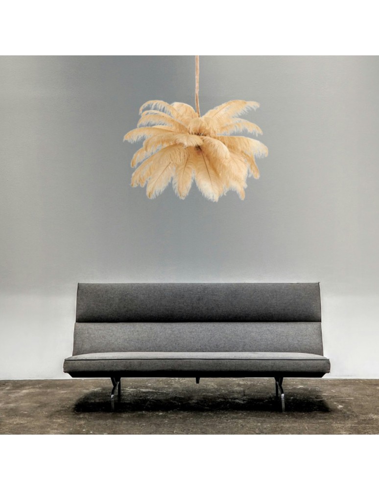 Step Into Design Lampa wisząca EMU pióra beżowe 100 cm ST-DN127 beige Step Into Design Lampa wisząca EMU pióra beżowe 100 cm ST-DN127 beige