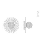 Step Into Design Lampa ścienna SUN S złota 20 cm ST-FB230946-D20 Step Into Design Lampa ścienna SUN S złota 20 cm ST-FB230946-D20
