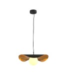 Lampy wiszące nowoczesne -  Step Into Design Lampa wisząca ENZO czarno złota 40 cm ST-F22020601-D40 black - product 1