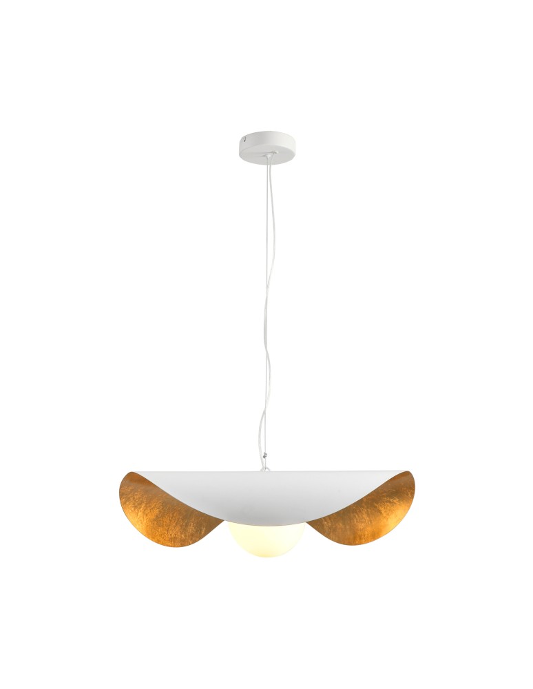 Step Into Design Lampa wisząca ENZO biało złota 60 cm ST-F22020601-D60 white  Step Into Design Lampa wisząca ENZO biało złota 60 cm ST-F22020601-D60 white