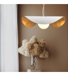 Step Into Design Lampa wisząca ENZO biało złota 60 cm ST-F22020601-D60 white  Step Into Design Lampa wisząca ENZO biało złota 60 cm ST-F22020601-D60 white